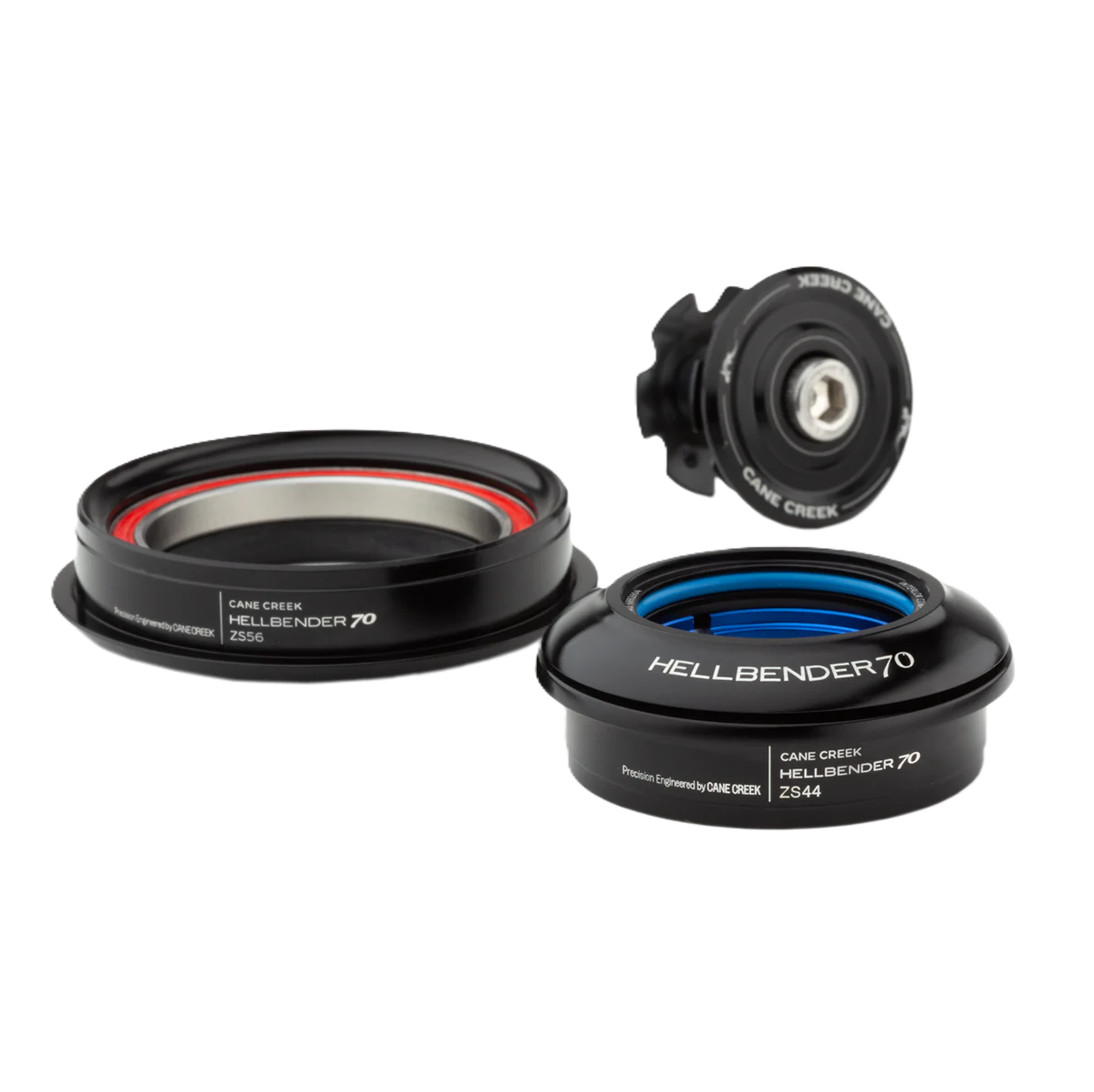 Halbintegrierter Steuersatz CANE CREEK HELLBLENDER 70 1"1/8 ZS44/ZS56 Schwarz