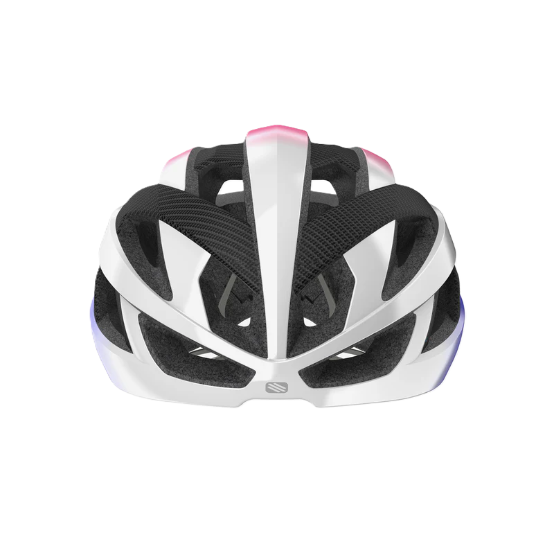 Straßenhelm RUDY PROJECT REBEL CARBON Weiß/Violett/Rosa