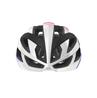Straßenhelm RUDY PROJECT REBEL CARBON Weiß/Violett/Rosa
