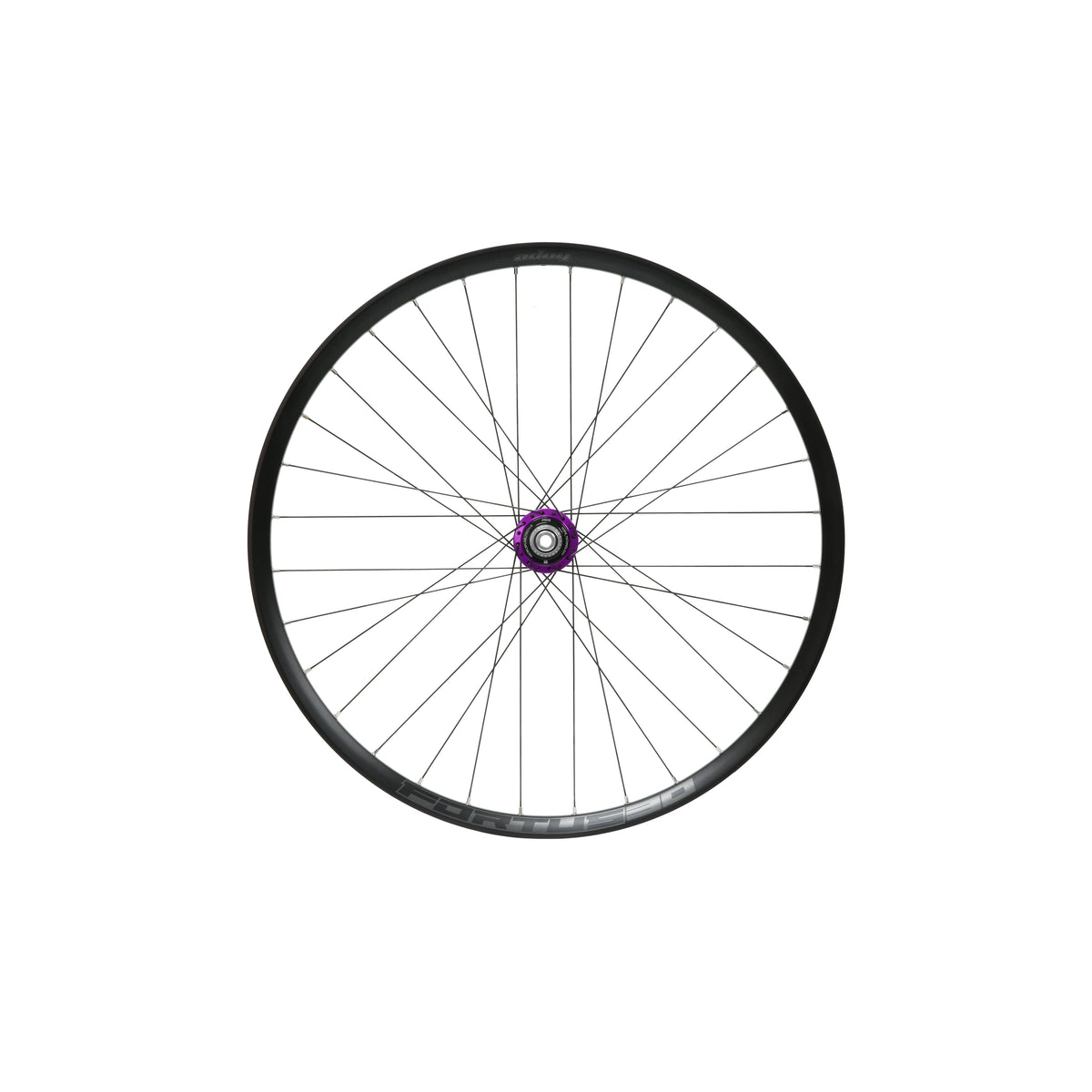 HOPE Fortus 30 W 27,5-Zoll-Hinterrad mit violetter Pro 5 Nabe