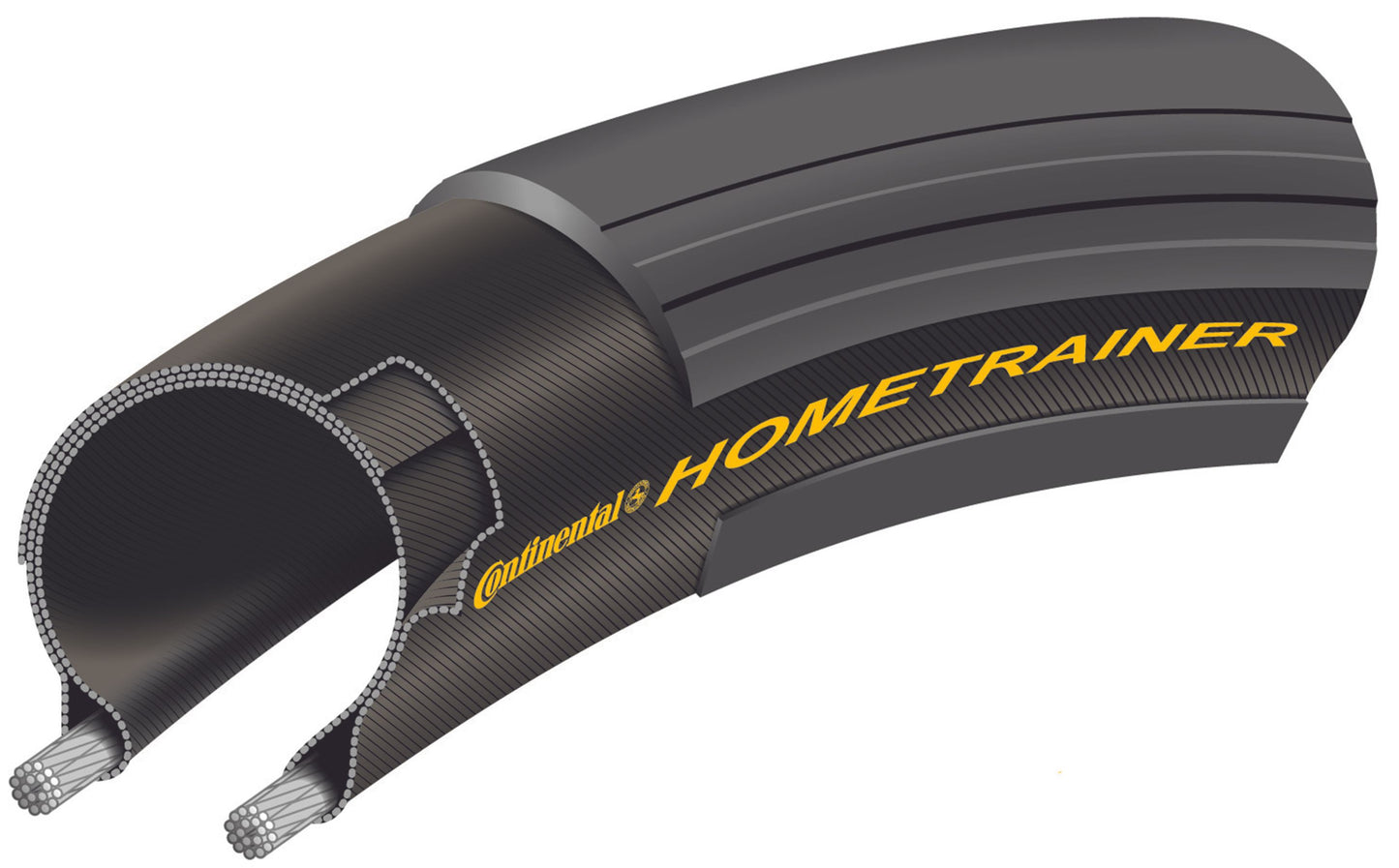 Reifen für Heimtrainer CONTINENTAL HOMETRAINER II 700x23c TubeType Weich