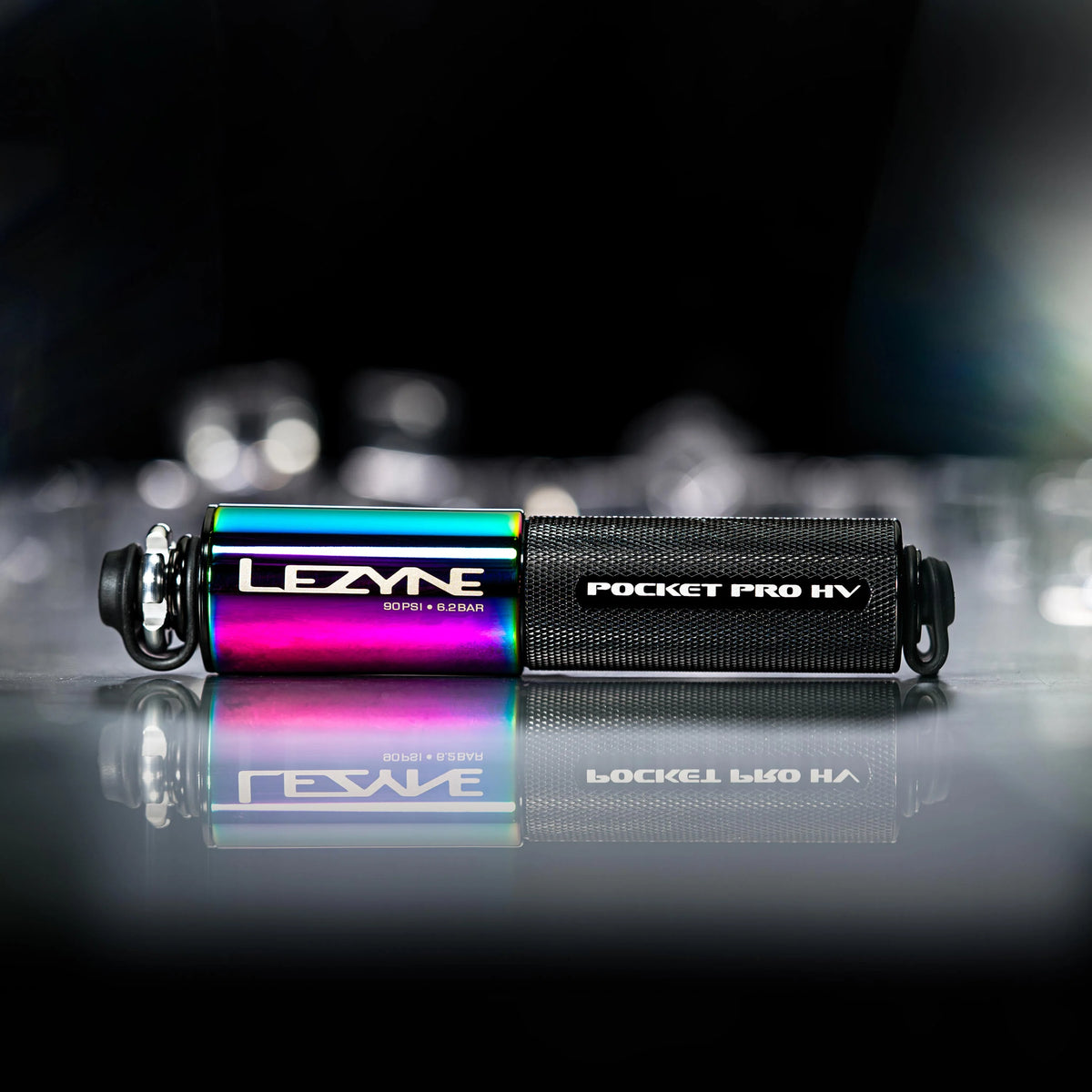 LEZYNE POCKET DRIVE PRO HV Handpumpe in Metallic-Schwarz
