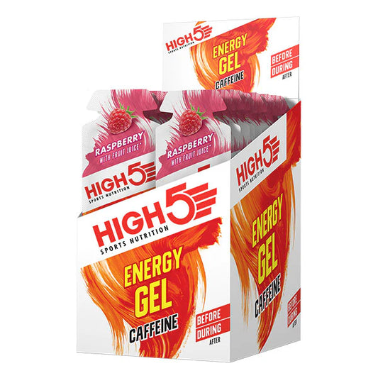 Energie-Gel HIGH5 ENERGY GEL Caffeinen (40g) Himbeere