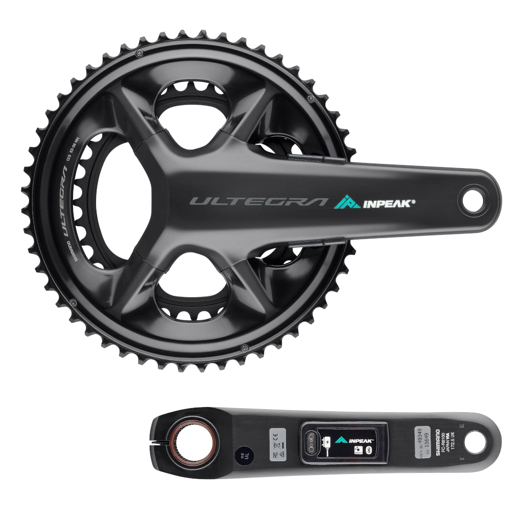 Kurbelgarnitur mit Leistungsmesser INPEAK POWERCRANK-E TWIN2 LR Shimano Ultegra R8100