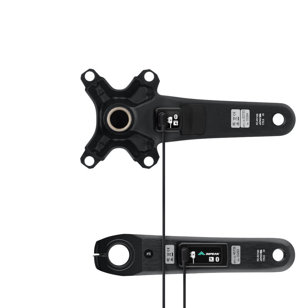 Kurbelgarnitur mit Leistungsmesser INPEAK POWERCRANK-E TWIN2 LR Shimano 105 R7100