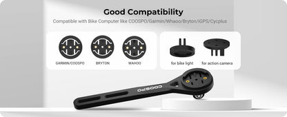Universelle COOSPO MT6S Fahrradcomputer-Halterung für integrierte/Aero-Lenker