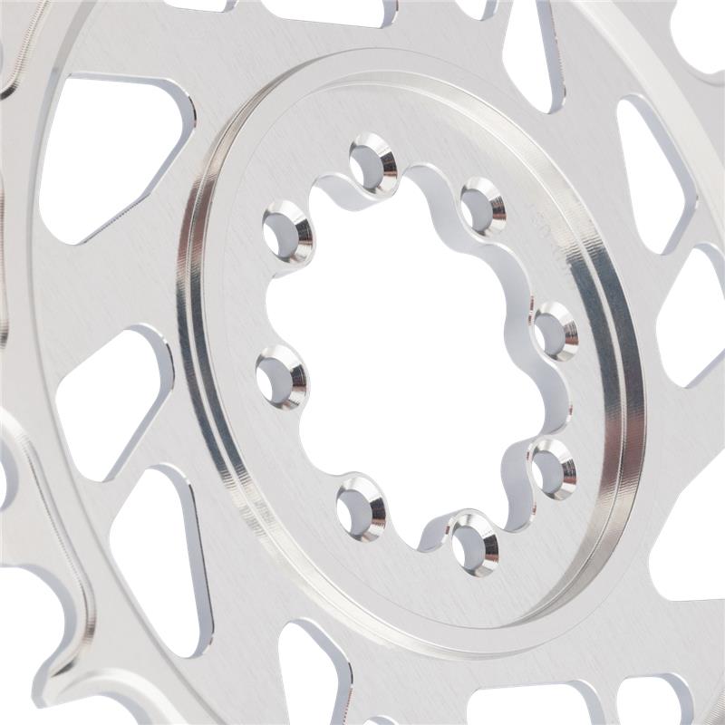 Mono Kettenblatt BURGTEC THICK THIN 12-fach BOOST Direct Mount 8 Schrauben T-Type Narrow Wide Offset 3mm Silber