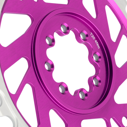 Mono Kettenblatt BURGTEC THICK THIN 12V BOOST Direct Mount 8 Schrauben T-Type Narrow Wide Offset 3mm Violett