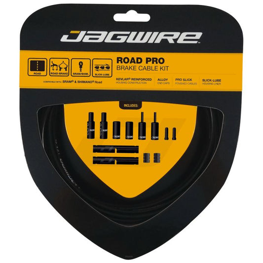 JAGWIRE ROAD PRO Bremskabel- und Hüllen-Set Schwarz