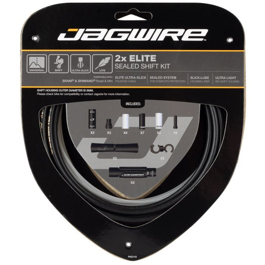 JAGWIRE 2x ELITE SEALED Kabel & Hüllen für Schaltwerk Schwarz