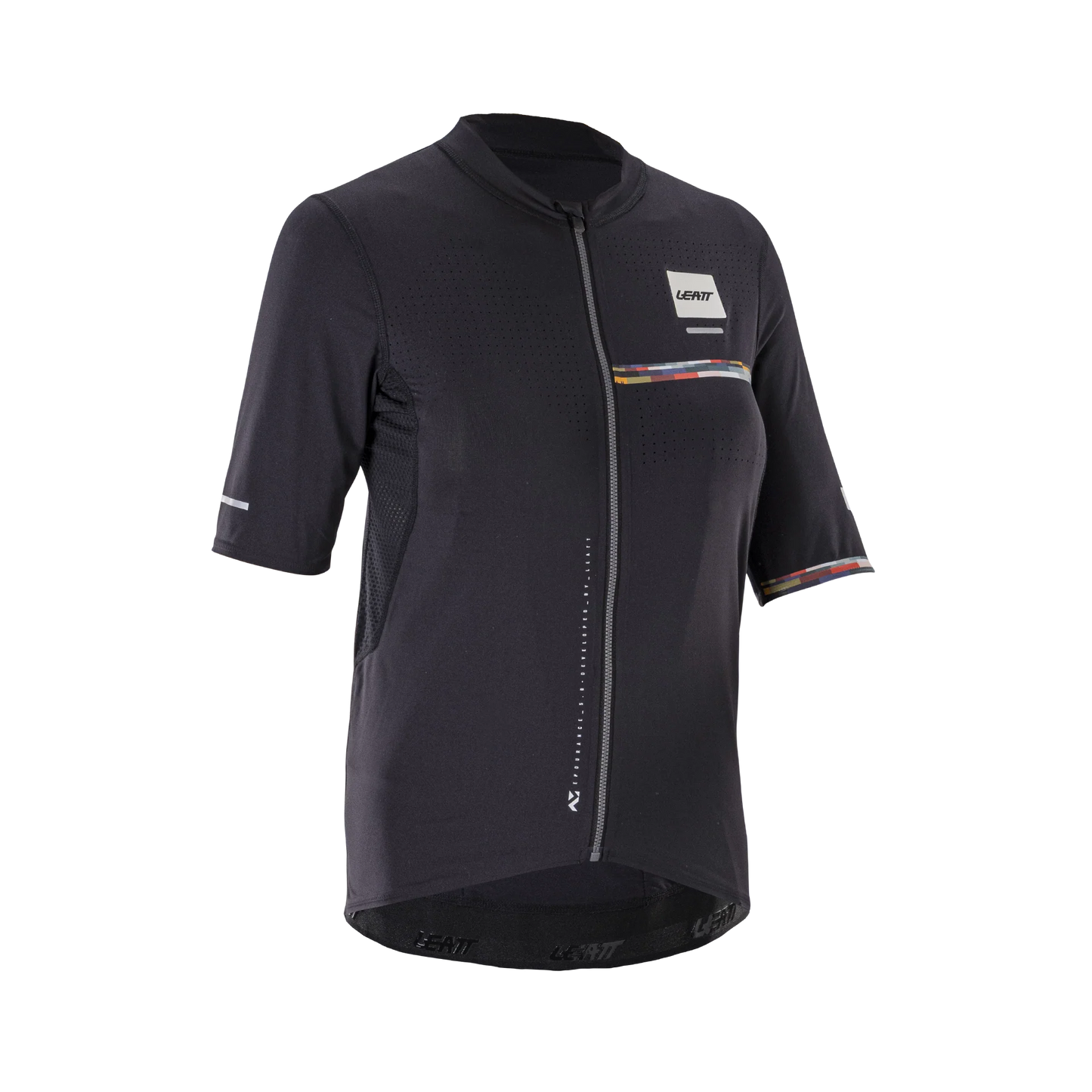 LEATT MTB ENDURANCE 5.0 CARGO Damen Kurzarm Trikot Schwarz