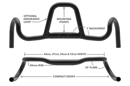 Gravel-Lenker REDSHIFT Kitchen Sink + Loop Rise 20mm