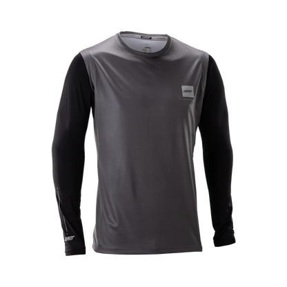 Trikot LEATT MTB GRAVITY 2.0 Langarm Schwarz/Grau