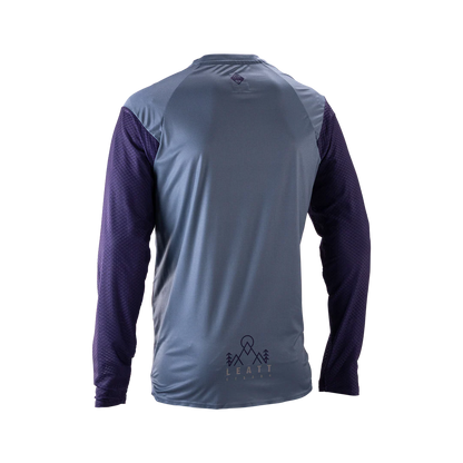 Trikot LEATT MTB TRAIL 3.0 Lange Ärmel Blau