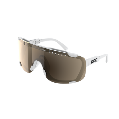 Brille POC DEVOUR MID + Weiß Glas Clarity Trail Partly Sunny Silver
