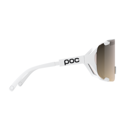 Brille POC DEVOUR MID + Weiß Glas Clarity Trail Partly Sunny Silver