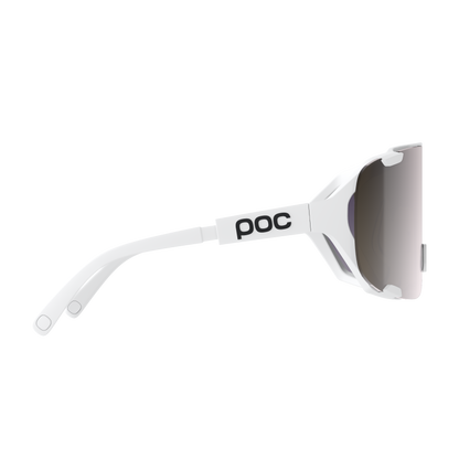 Brille POC DEVOUR MID + Weiß Glas Clarity Road Sunny Silver