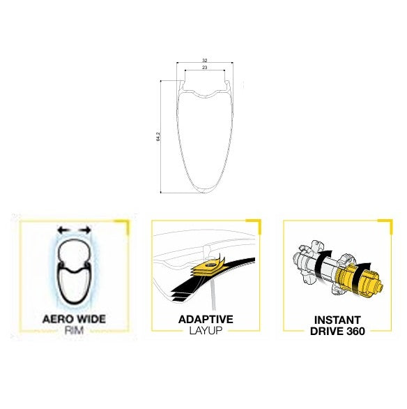 Laufradsatz MAVIC COSMIC SL65 DISC Tubeless Ready (Center Lock) 2025