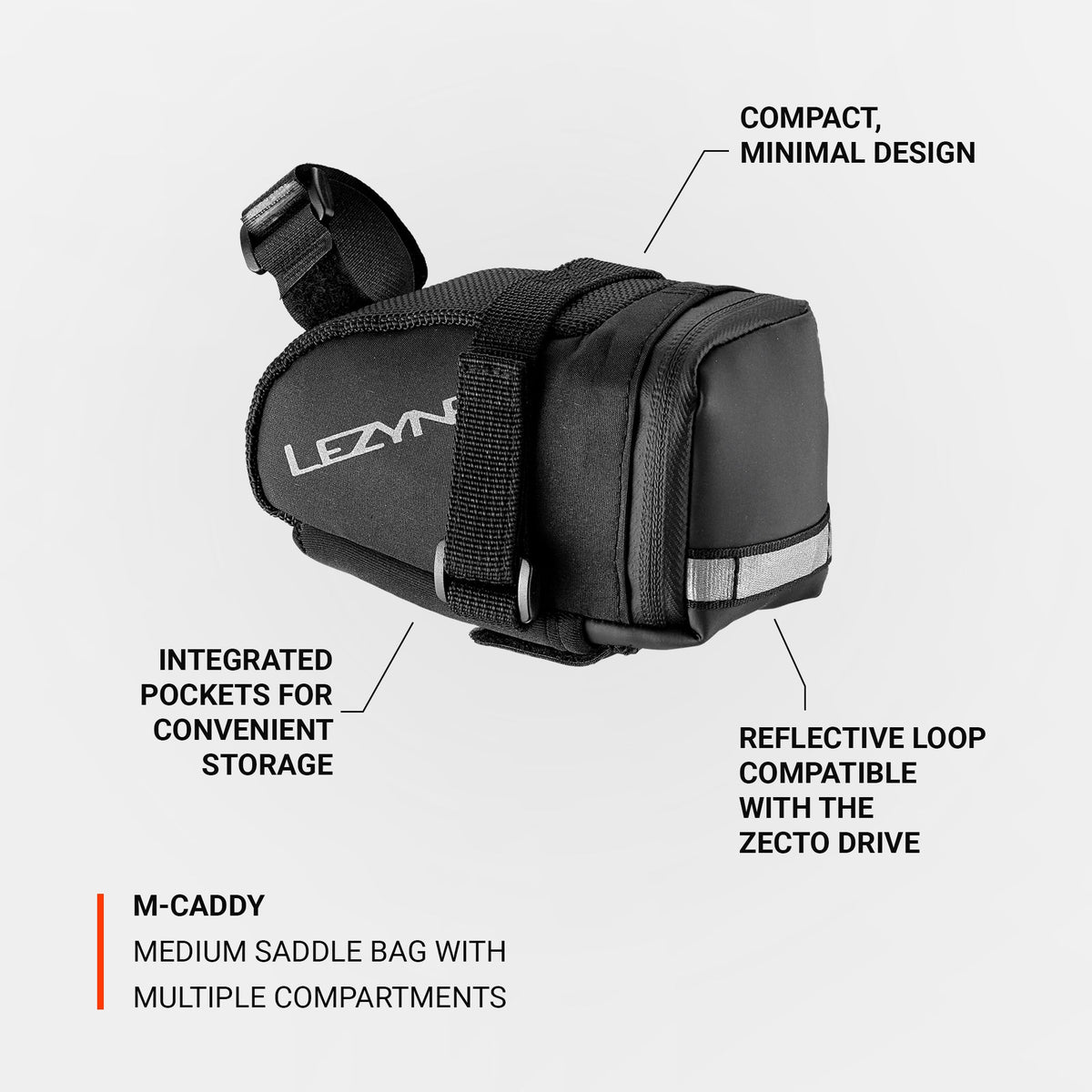 LEZYNE Caddy Satteltasche Schwarz