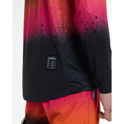 Trikot DHARCO RACE BLACK SNAKE Langarm Schwarz/Orange
