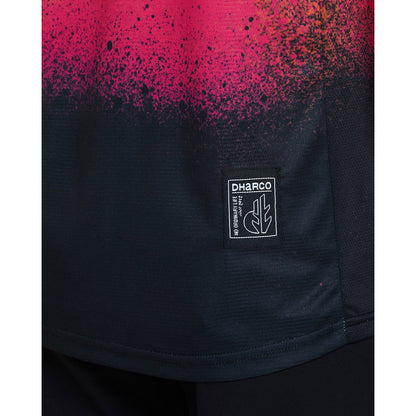 DHARCO BLACK SNAKE Kurzarm-Trikot Schwarz/Orange