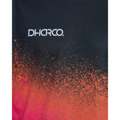 DHARCO BLACK SNAKE Kurzarm-Trikot Schwarz/Orange