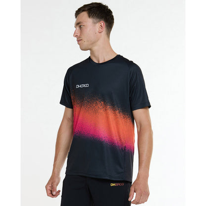 DHARCO BLACK SNAKE Kurzarm-Trikot Schwarz/Orange