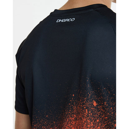 DHARCO BLACK SNAKE Kurzarm-Trikot Schwarz/Orange