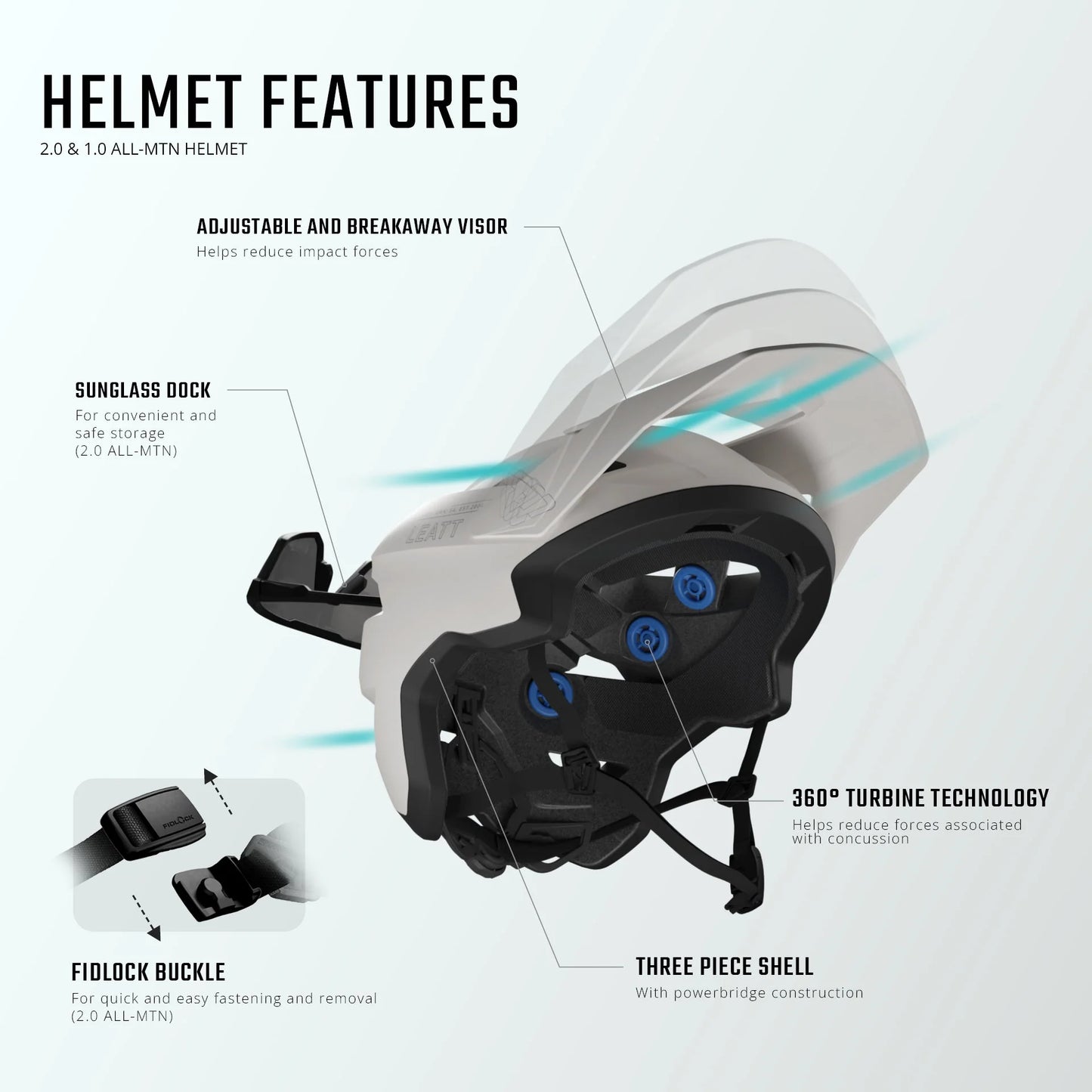 MTB-Helm LEATT ALL-MOUNTAIN 1.0 Grau