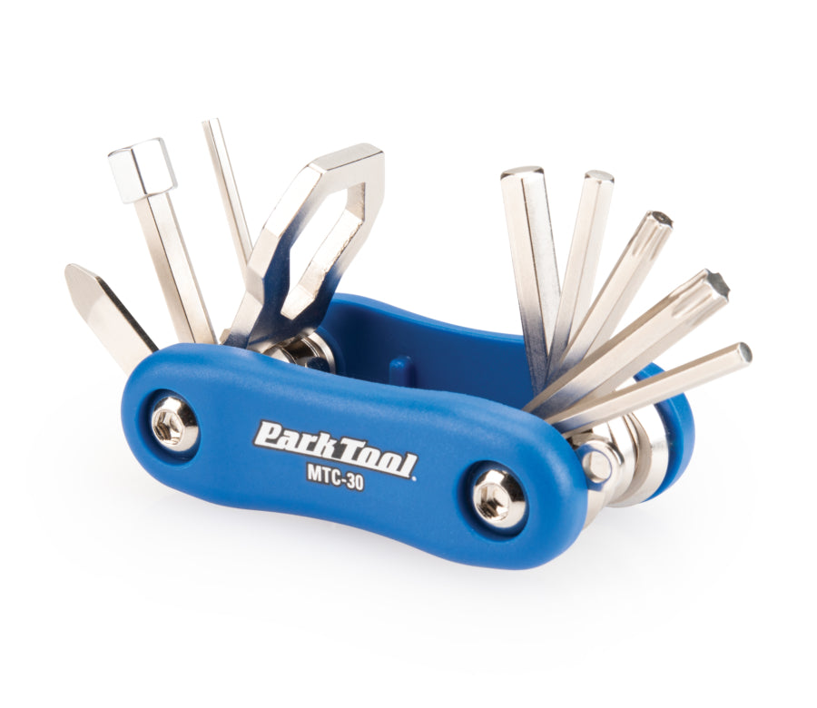 Park Tool MTC-30 aufgeklappt mit allen Werkzeugen
