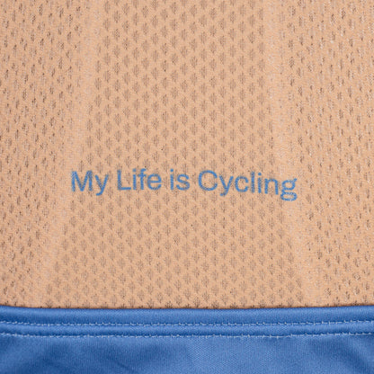 Trikot PROBIKESHOP By CHEF DE FILE Kurzarm Beige