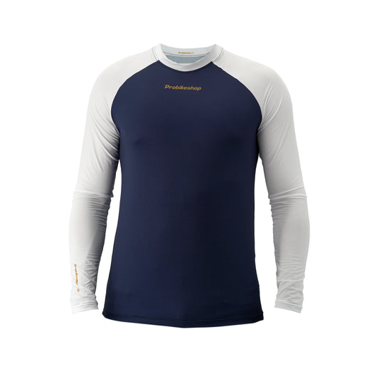 PROBIKESHOP FREERIDE Trikot Langarm Marine/Weiß