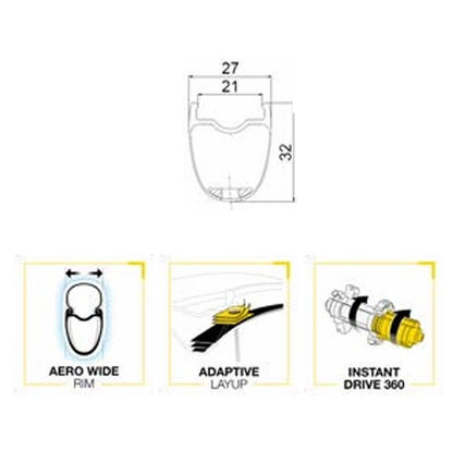 Vorderrad MAVIC COSMIC SL 32 DISC Tubeless Ready (Center Lock) 2025