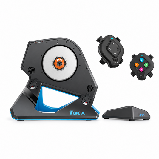 TACX NEO 2T SMART T2875 — Rollentrainer mit Cog, Click-Bedienelementen und Vorderradstütze