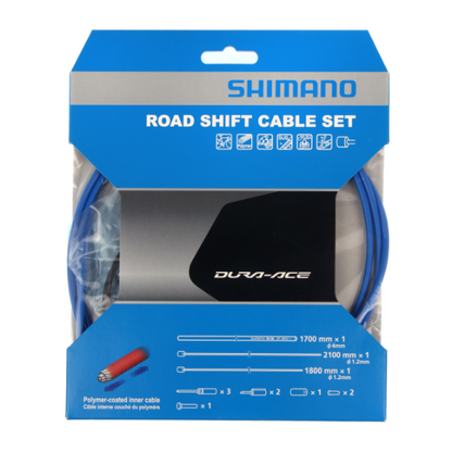 Kabel- und Schaltzughüllensatz SHIMANO DURA-ACE 9000 Polymer Blau