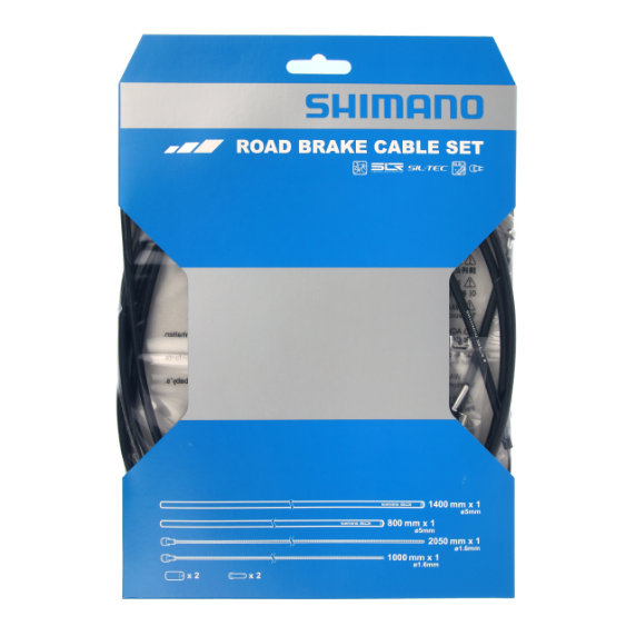 SHIMANO PTFE Bremskabel- und Hüllen-Set Schwarz