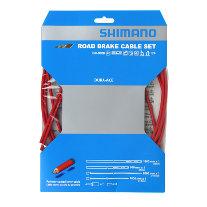 Kabel- und Hüllensatz für Bremsen SHIMANO DURA-ACE 9000 Rot
