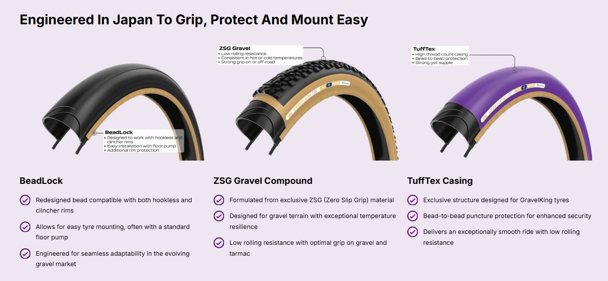 Reifen PANARACER GRAVELKING ZX TLR Tubeless Ready Braun