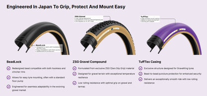 Reifen PANARACER GRAVELKING ZX TLR Tubeless Ready Braun