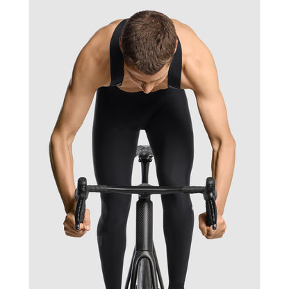 Lange Träger-Radhose ASSOS EQUIPE R HABU WINTER S11 Schwarz
