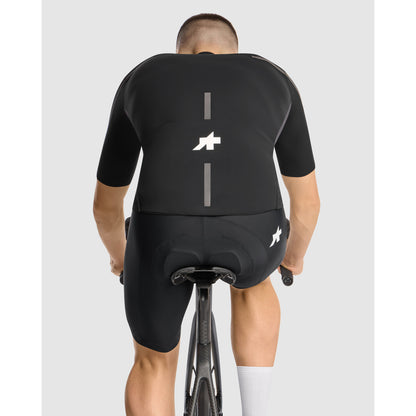 Trikot ASSOS EQUIPE R THERMO RAIN S11 Kurzarm Schwarz