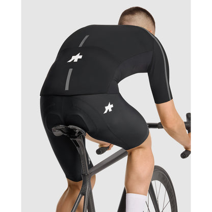 Trikot ASSOS EQUIPE R THERMO RAIN S11 Kurzarm Schwarz