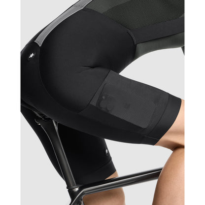 Kurze Damen-Trägerhose ASSOS TACTICA SPRING FALL T5 Schwarz