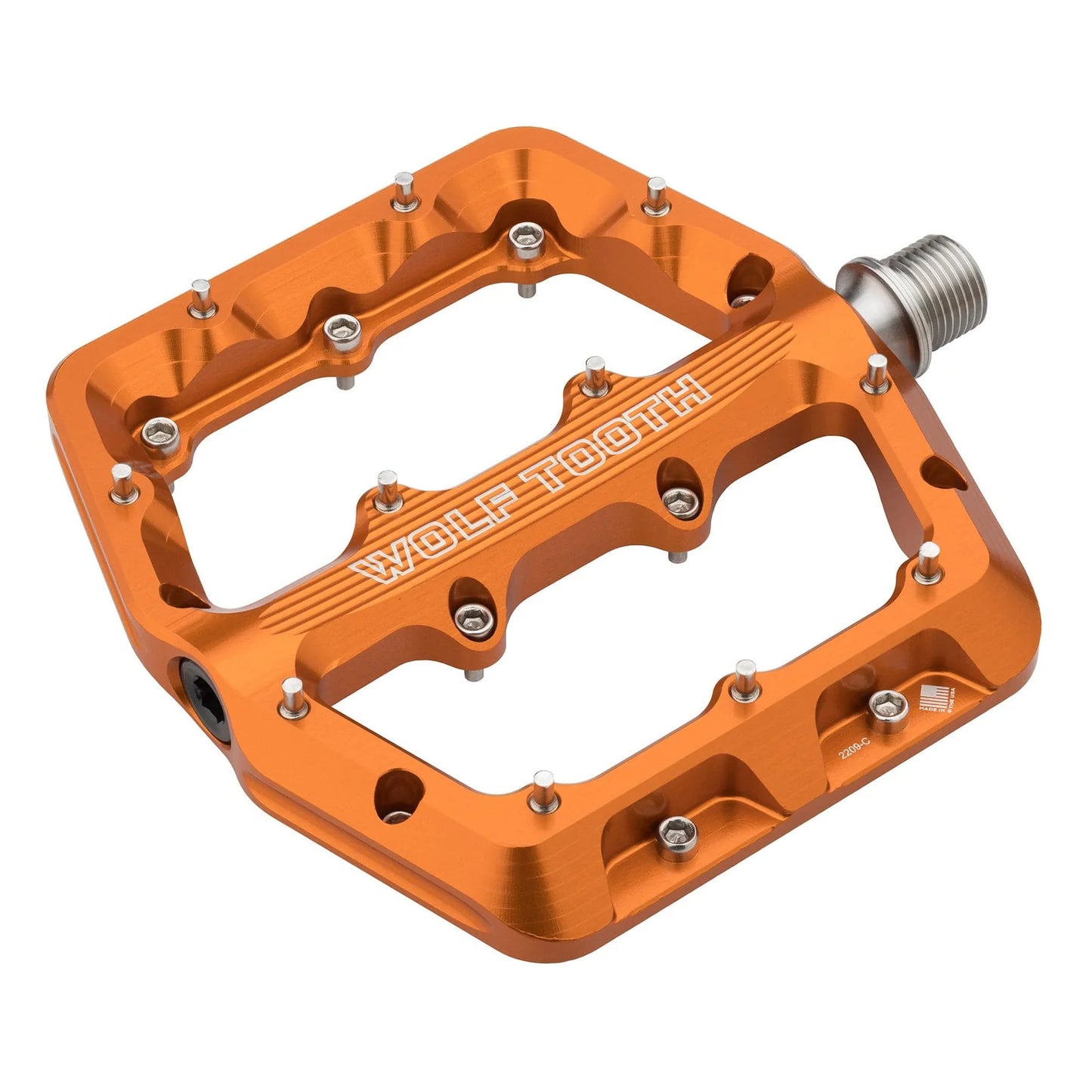 WOLF TOOTH WAVEFORM Flachpedale, Small, Orange