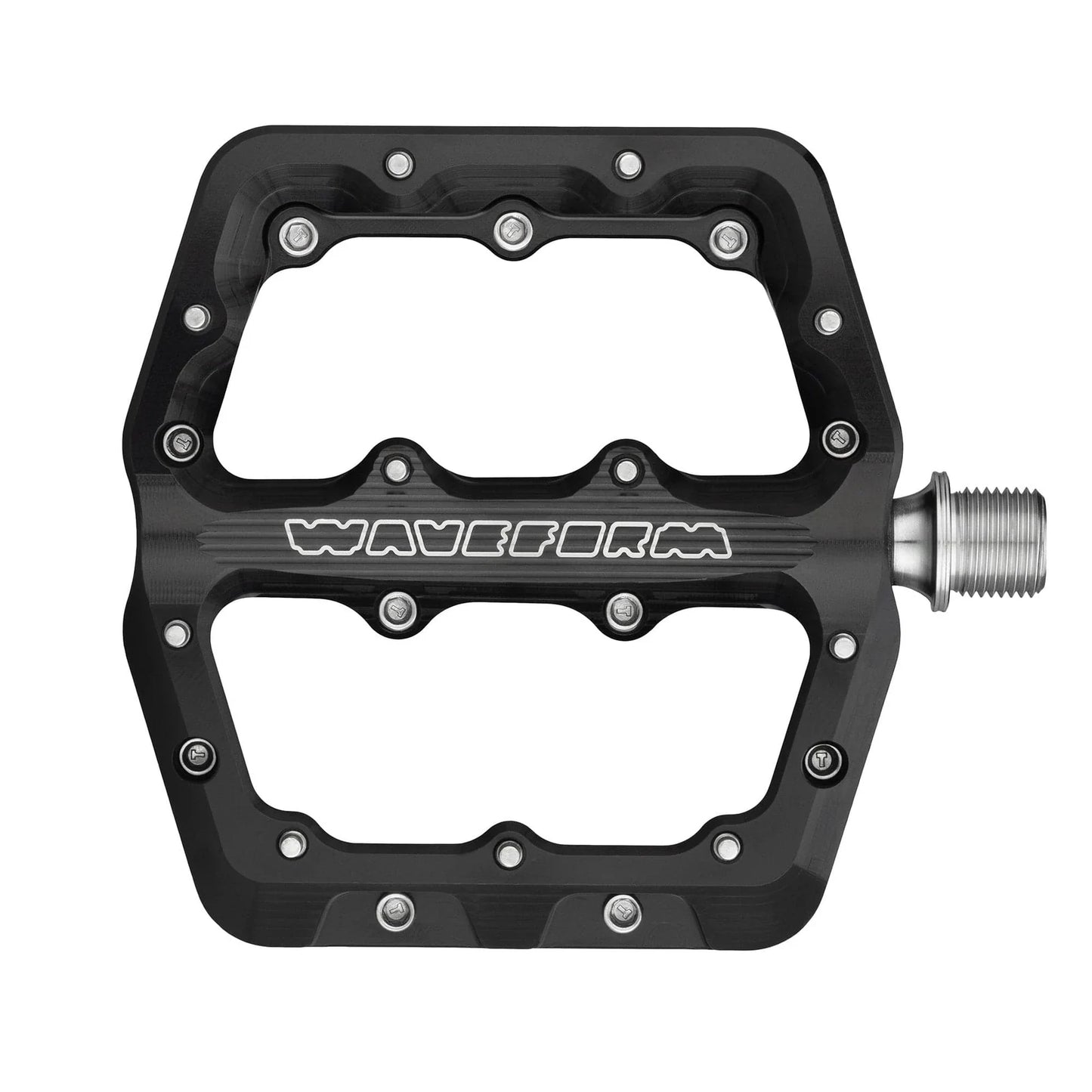 WOLF TOOTH WAVEFORM Flachpedale, Small, Schwarz