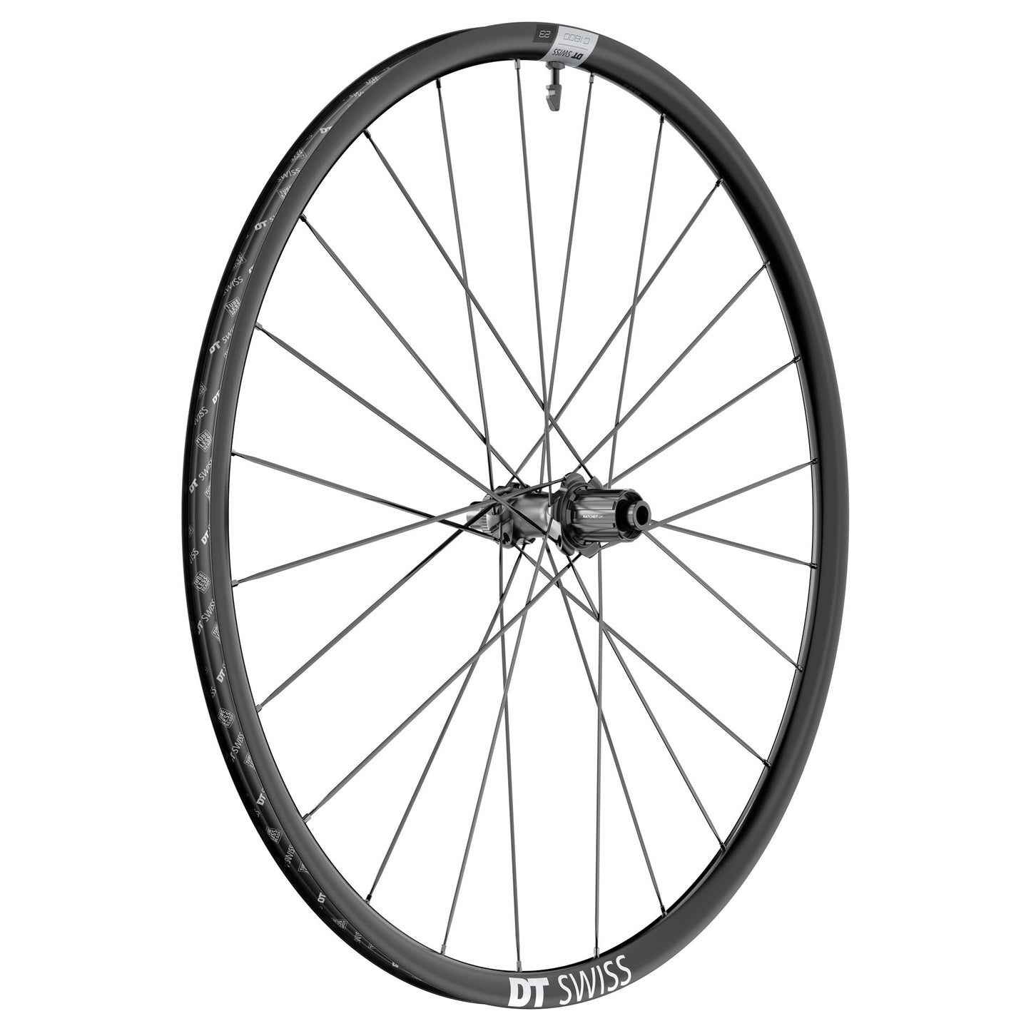 Paar Laufräder DT SWISS C 1800 SPLINE 23 700c DISC Tubeless Ready (Center Lock)