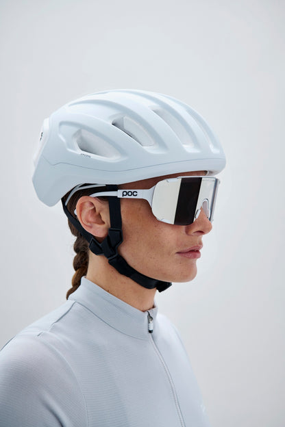 Brille POC DEVOUR MID + Weiß Glas Clarity Road Sunny Silver