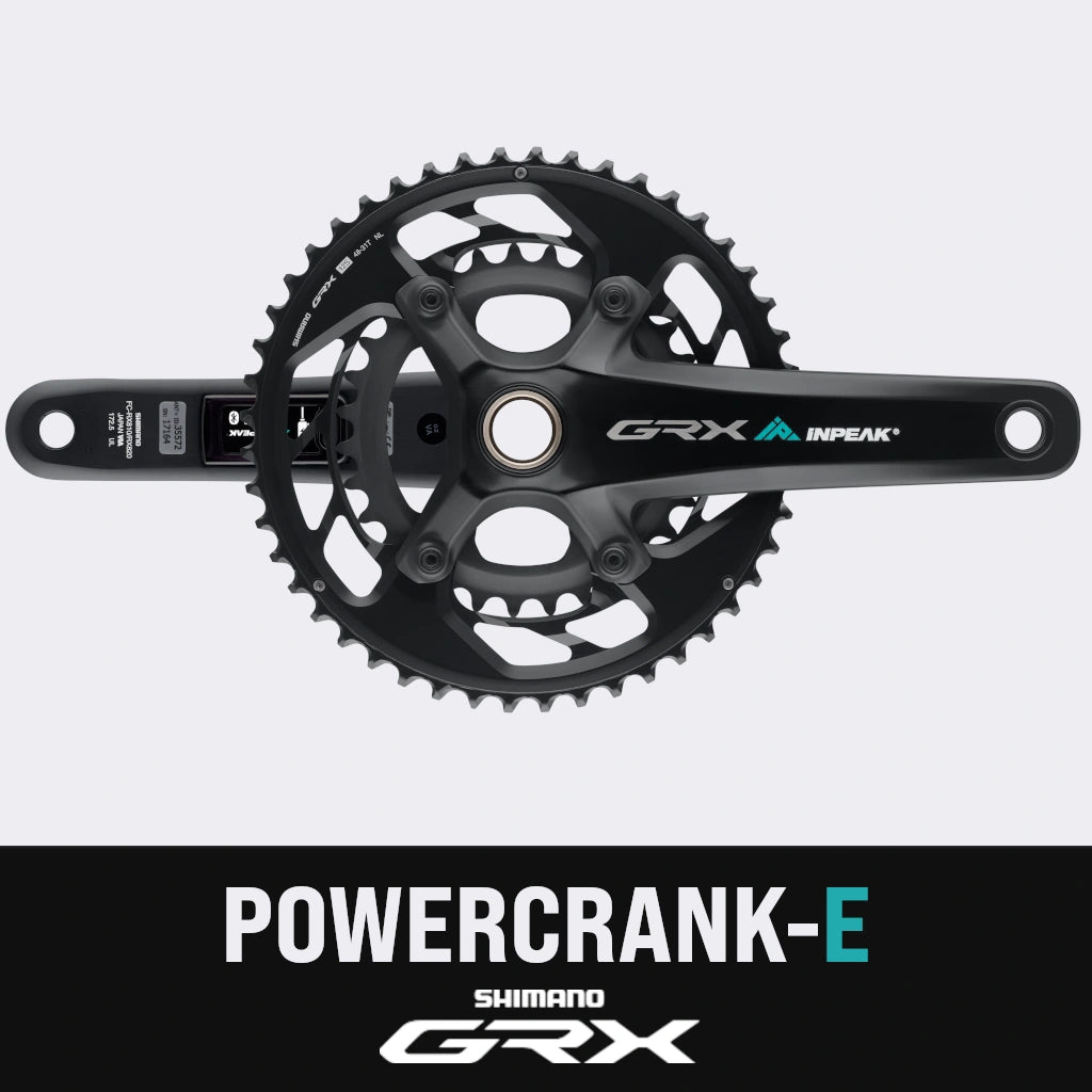 INPEAK POWERCRANK-E TWIN2 LR Leistungsmesser-Kurbelgarnitur Shimano GRX RX820-2