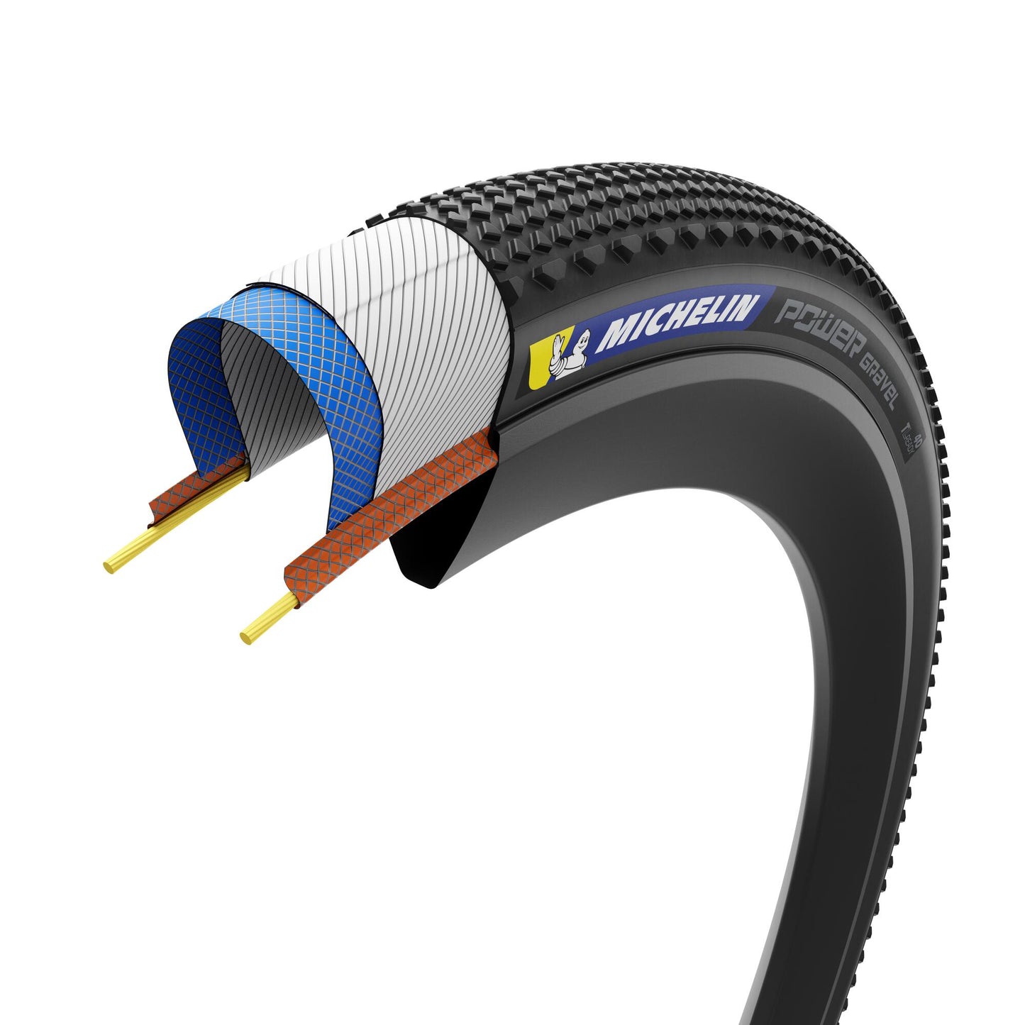 MICHELIN POWER-Reifen GRAVEL 700x35c Tubeless Ready Schwarz