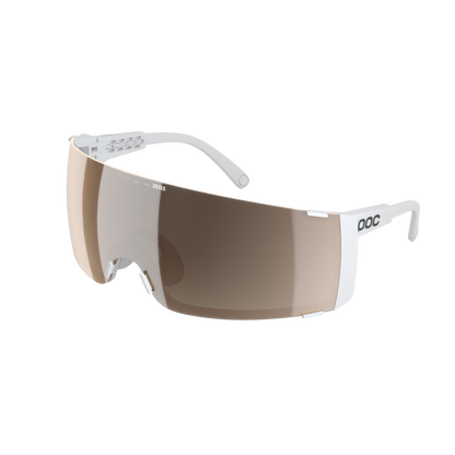 Brille POC PROPEL Weiß Glas Clarity Trail Partly Sunny Silver